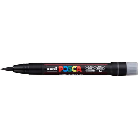 Μαρκαδόρος τύπου πινέλο Uni Posca PCF-350 (Μαύρο)